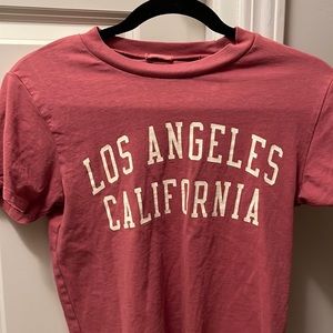 Brandy Melville - John Galt Red “Los Angeles” tee - Discontinued (RARE)